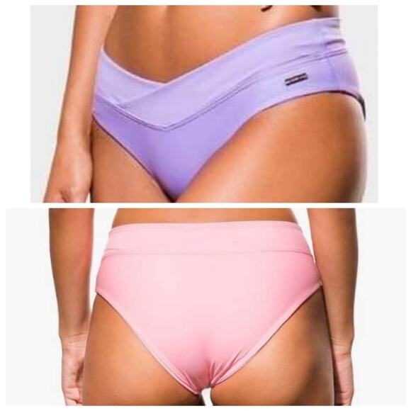 Blackbough Willow Lilac Top + Coco Black Bikini Bottom Size M/L - Picture 5 of 12